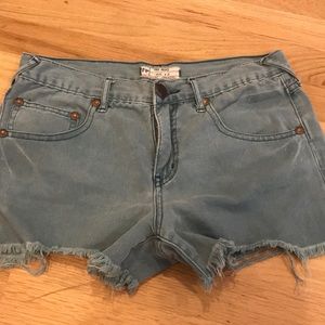 Free people denim shorts⚡️